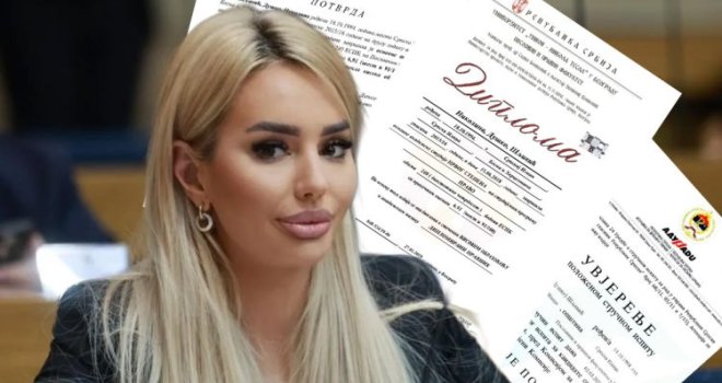 Nikolina Šljivić objavila diplomu i upala u još veći problem: Potpisao je trgovac diplomama, a diplomirala u nedjelju