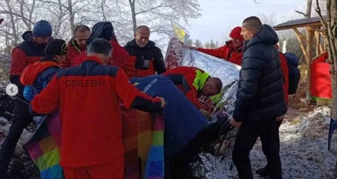 Pripadnici GSS Sarajevo spasili teško povrijeđenog planinara na području Bukovika