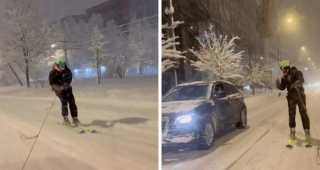 'Ne možeš mrtvacu objasniti šta je život!': Oglasio se mladić koji je skijao glavnom sarajevskom saobraćajnicom