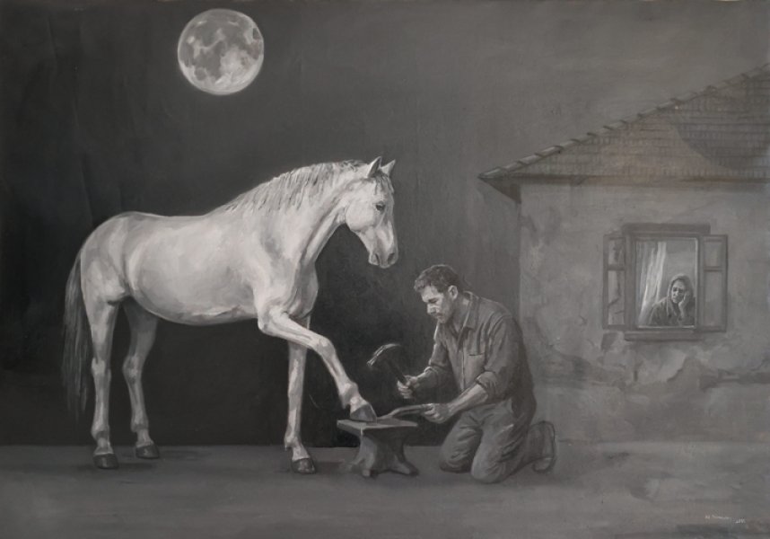 2-mujo-kuje-konja-po-mjesecu-100x70cm