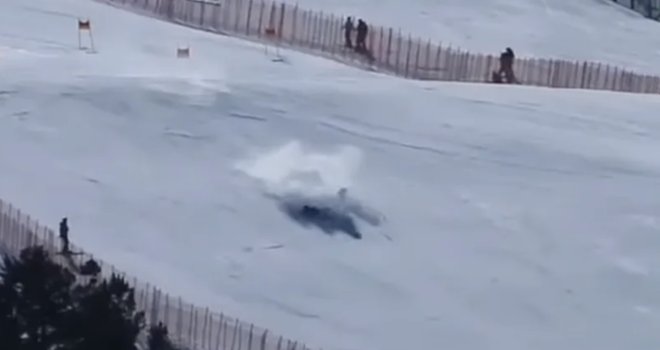 Pojavio se snimak jezivog pada Elvedine Muzaferije: Letjela nekoliko metara naglavačke