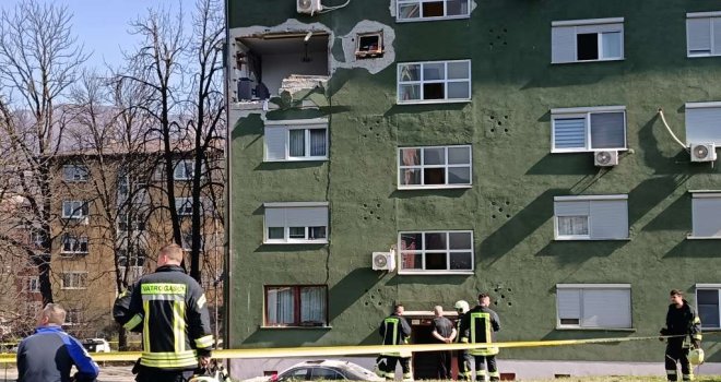Eksplozija plinske boce u Zenici: Teško povrijeđene dvije osobe, stan potpuno uništen