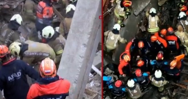 U Istanbulu se srušile dvije zgrade, u toku velika akcija spašavanja