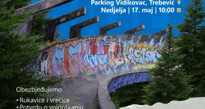 Mladim Sarajlijama u akciji čišćenja Trebevića pridružit će se i bh. reprezentativac