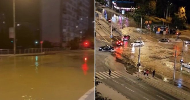 Sarajevo bez vode zbog havarije na Dolac Malti: Voda odnijela i dio glavne ceste