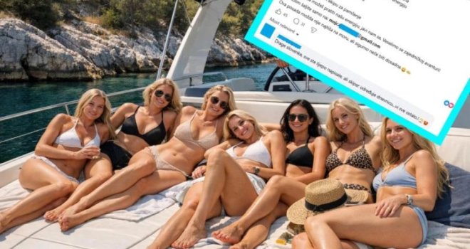 Grupa jako veselih Slovenki traži mladog skipera koji će im pokazati skrivene uvale Jadrana