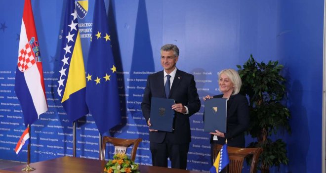 Bosna i Hercegovina i Hrvatska potpisale ugovor o graničnim prelazima