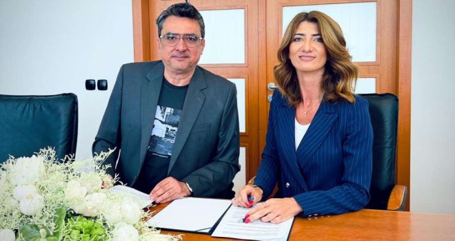 Blizu 7 miliona KM za RTV FBiH: Ministrica Katić i Bakir Hadžiomerović potpisali Sporazum 