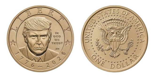 Američka kovnica počela proizvodnju novčića od jednog dolara s Trumpovim likom