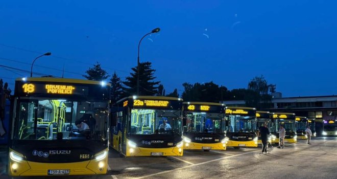 Nova vozila na ulicama: U Sarajevu počelo saobraćati deset novih ISUZU autobusa
