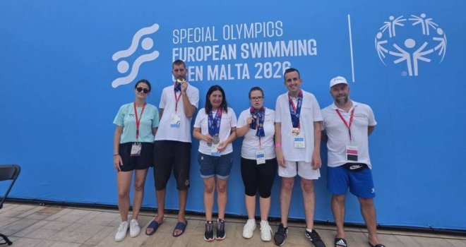 Evropsko otvoreno prvenstvo u plivanju: Četiri medalje za Specijalnu olimpijadu BiH na Malti 