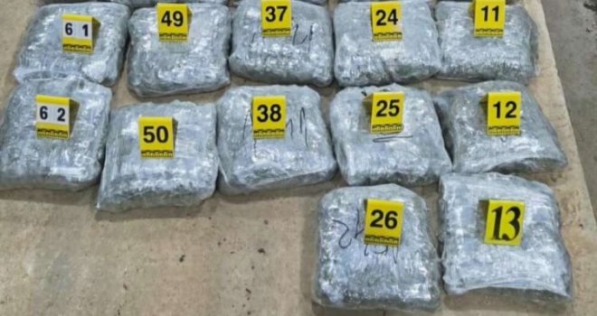 Državljanin BiH uhapšen na granici sa Crnom Gorom: Švercao čak 65 kilograma marihuane!