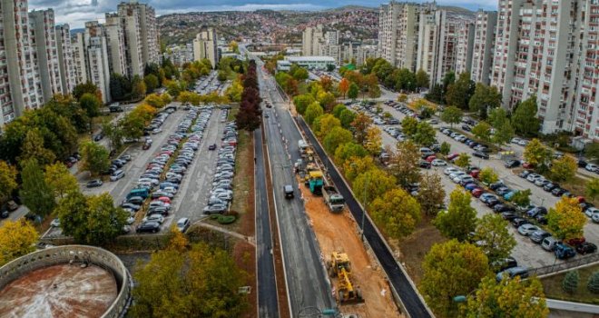 Kako izgleda jedna od najvažnijih saobraćajnica u Sarajevu: Rekonstrukcija ulice Ive Andrića bliži se kraju 