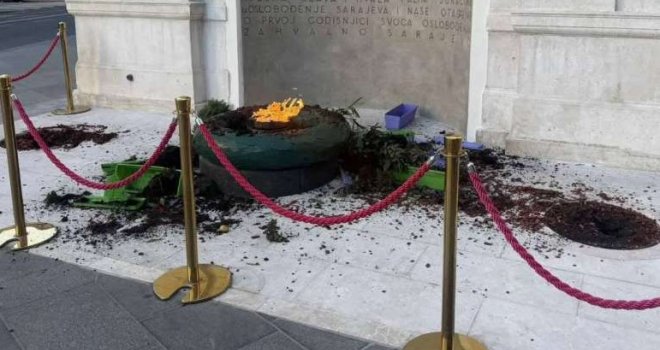 Vandali moraju snositi posljedice! Onaj ko je uništio prostor oko Vječne vatre, uništio je puno više od spomenika